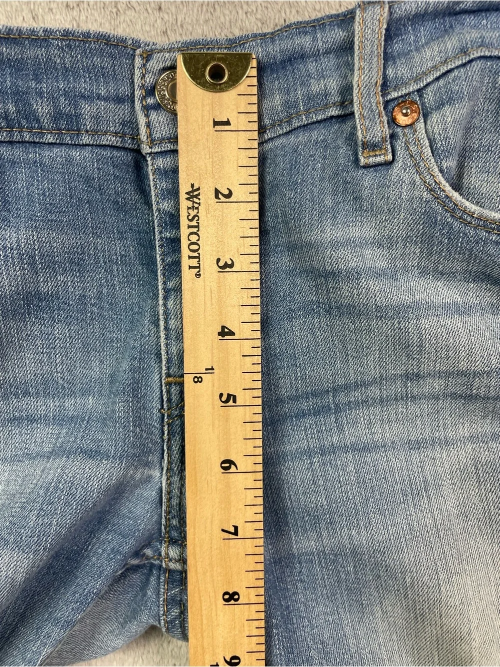 Levi's 524 Bootcut Jeans Women's Size 9 Medium Wash Denim Stretch Y2K Vintage - Picture 7 of 14